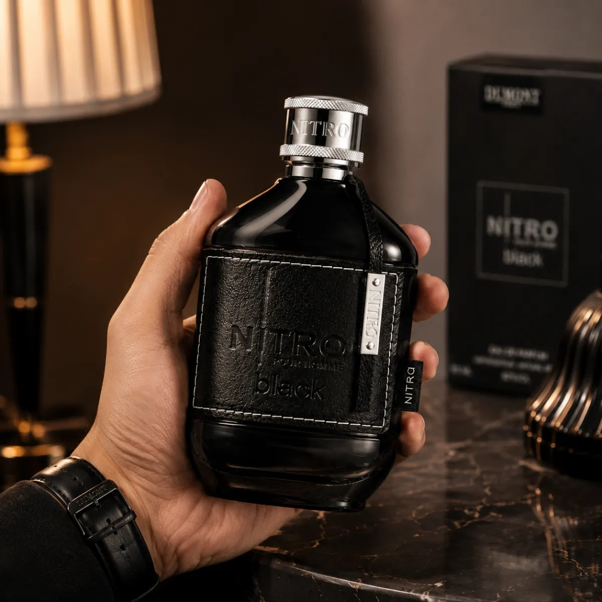 Premium Dumont Nitro Black EDP 100ml available in Qatar at best price, elegant men's fragrance - perfumesouq Qatar
