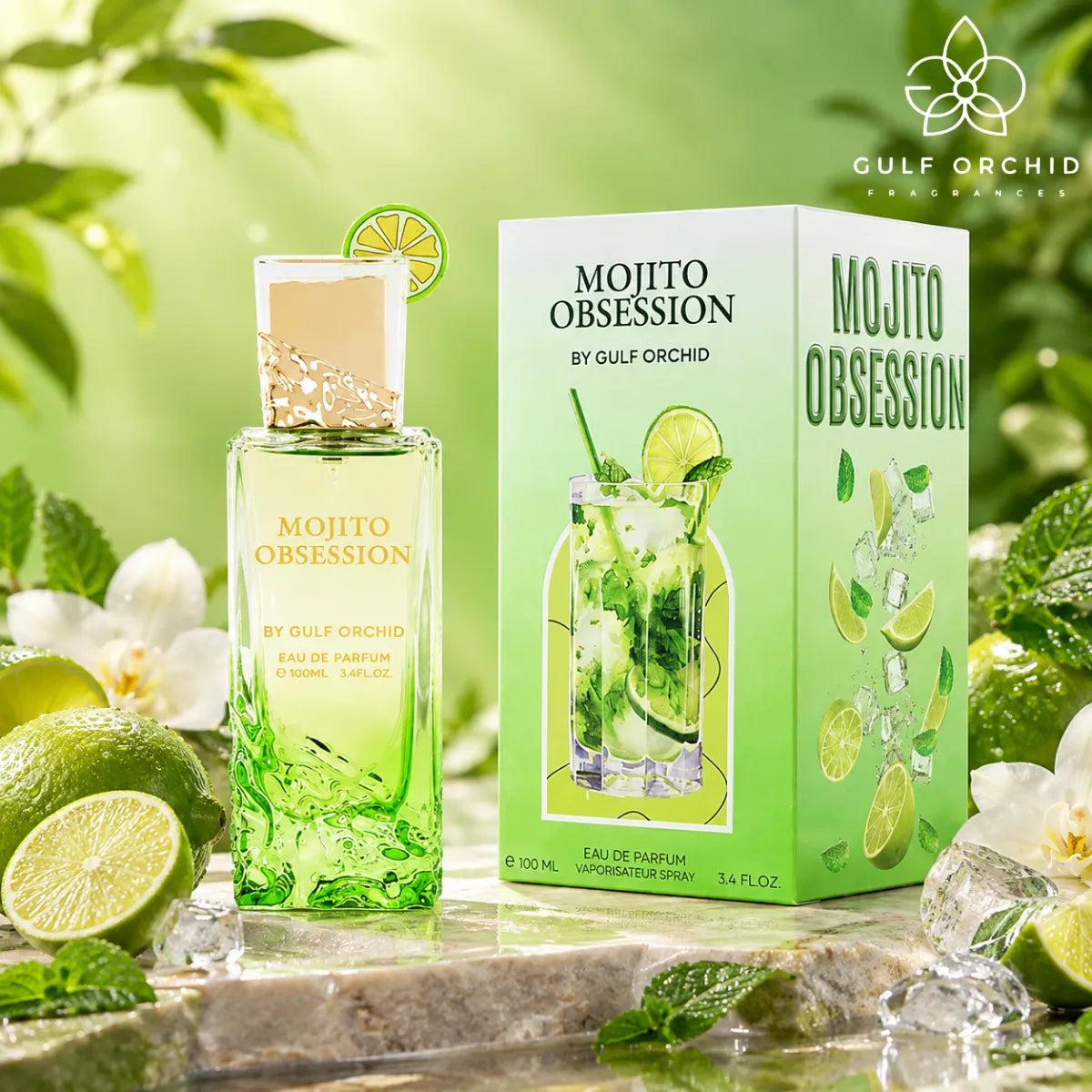 Buy Gulf Orchid Mojito Obsession Eau De Parfum 100ml from Perfumesouq, Doha, Qatar.