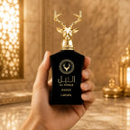 Buy Lattafa Al Noble Ameer EDP 100 ml showcasing a sophisticated blend of fresh accords, spices, and woody depth PerfumeSouq Qatar