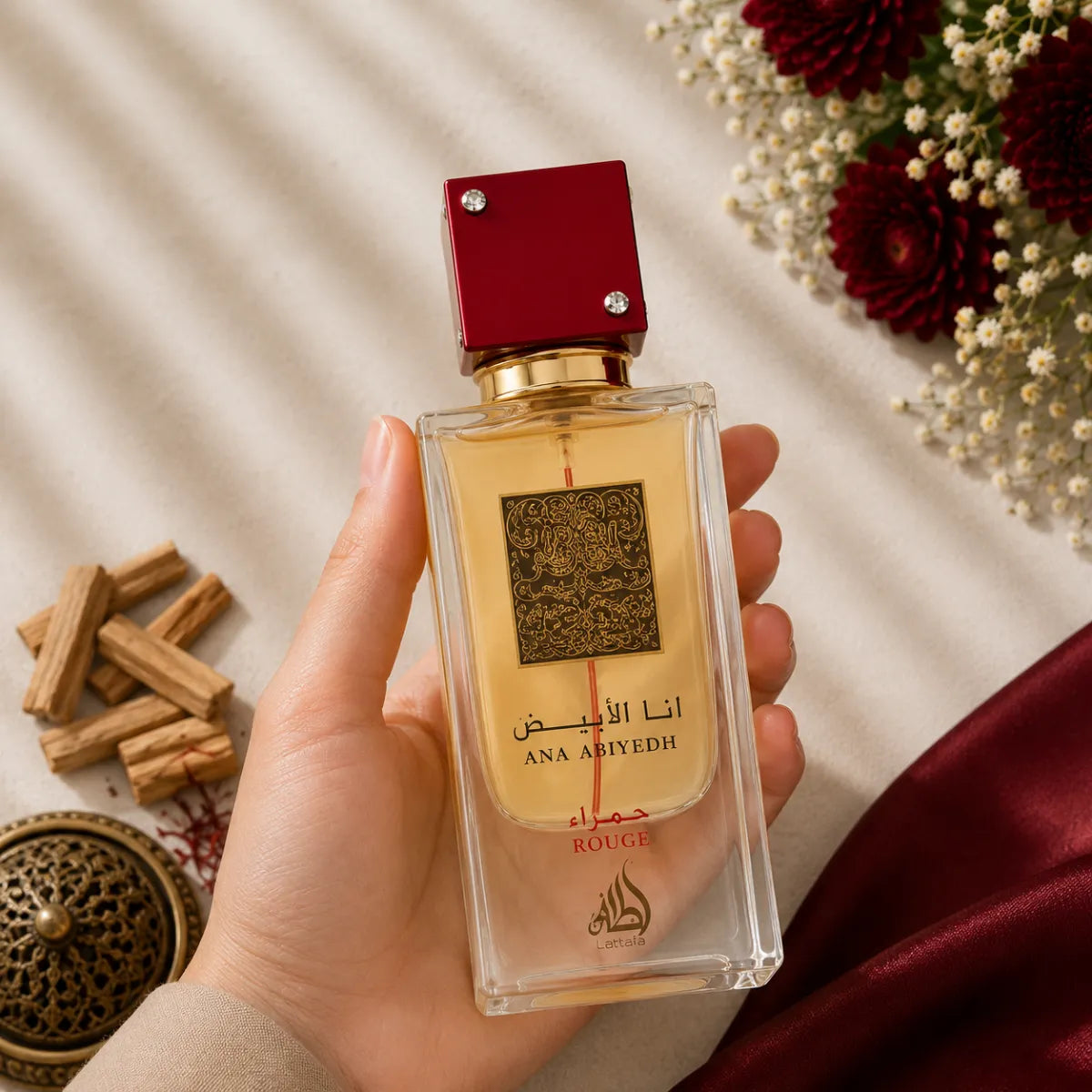 Premium Lattafa Ana Abiyedh Rouge EDP 60ml available in Qatar, authentic long-lasting fragrance - Perfumesouq Qatar