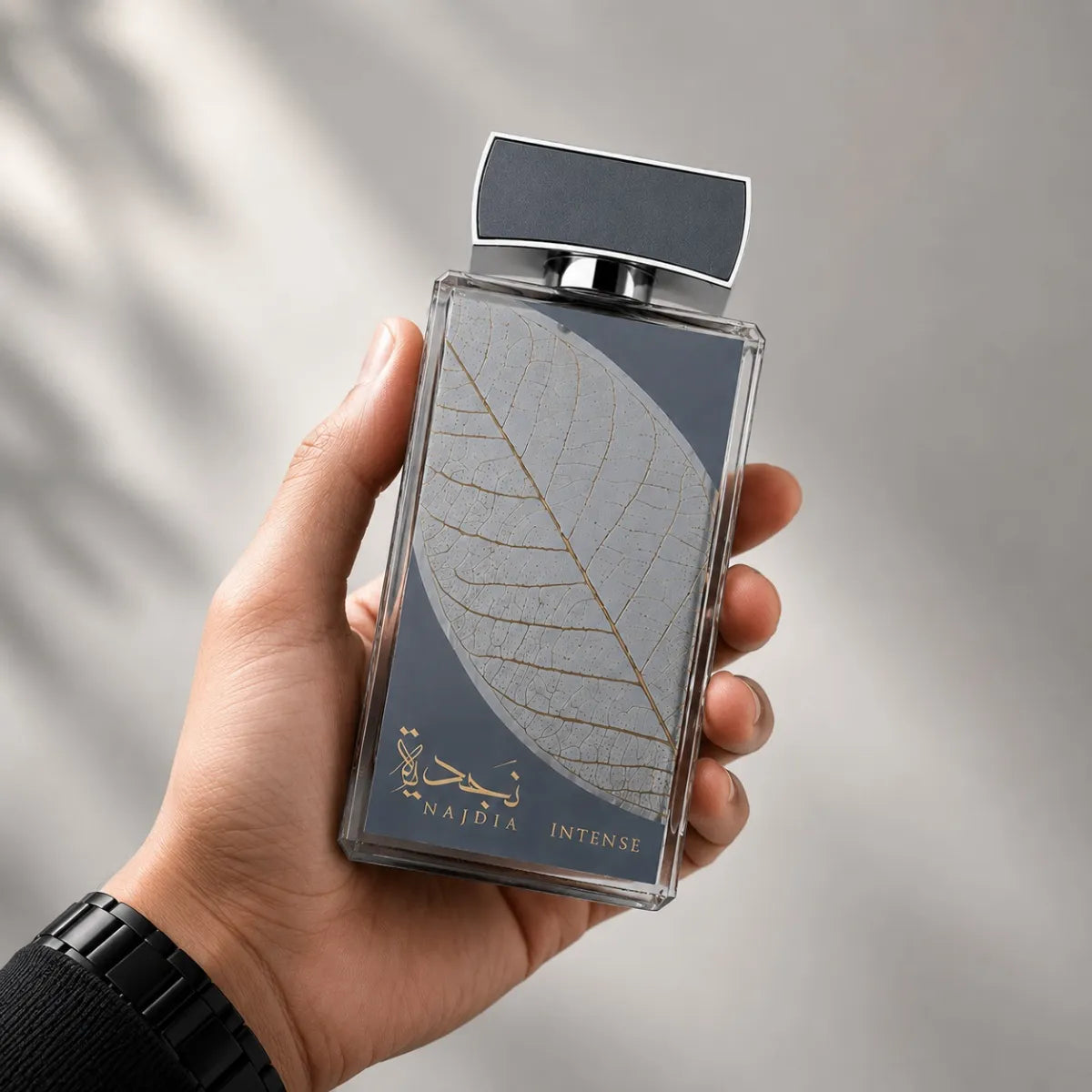 Buy Lattafa Najdia Intense EDP 100 ml presented in a sophisticated bottle with bold fresh aromatic character Perfumesouq Qatar