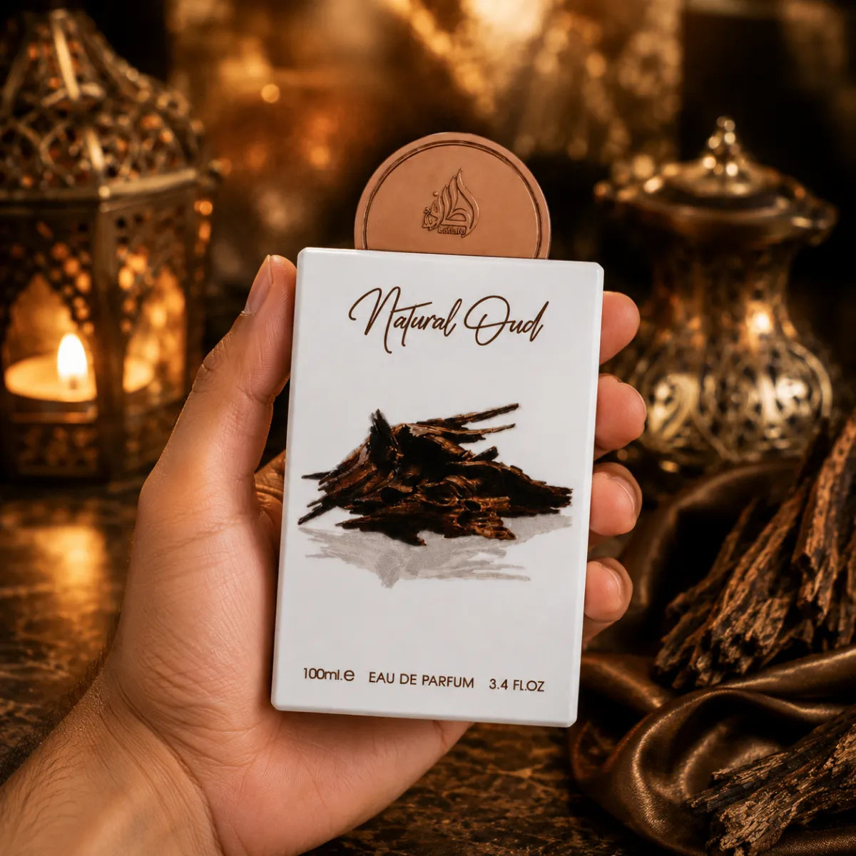 Premium Lattafa Pride Natural Oud EDP 100ml available in Qatar at best price, elegant unisex fragrance - perfumesouq Qatar