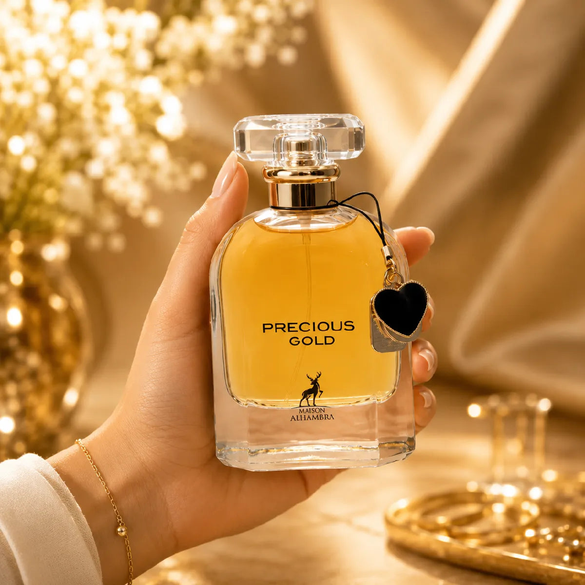 Premium Maison Alhambra Precious Gold EDP 80ml available in Qatar at best price, elegant unisex fragrance - perfumesouq Qatar