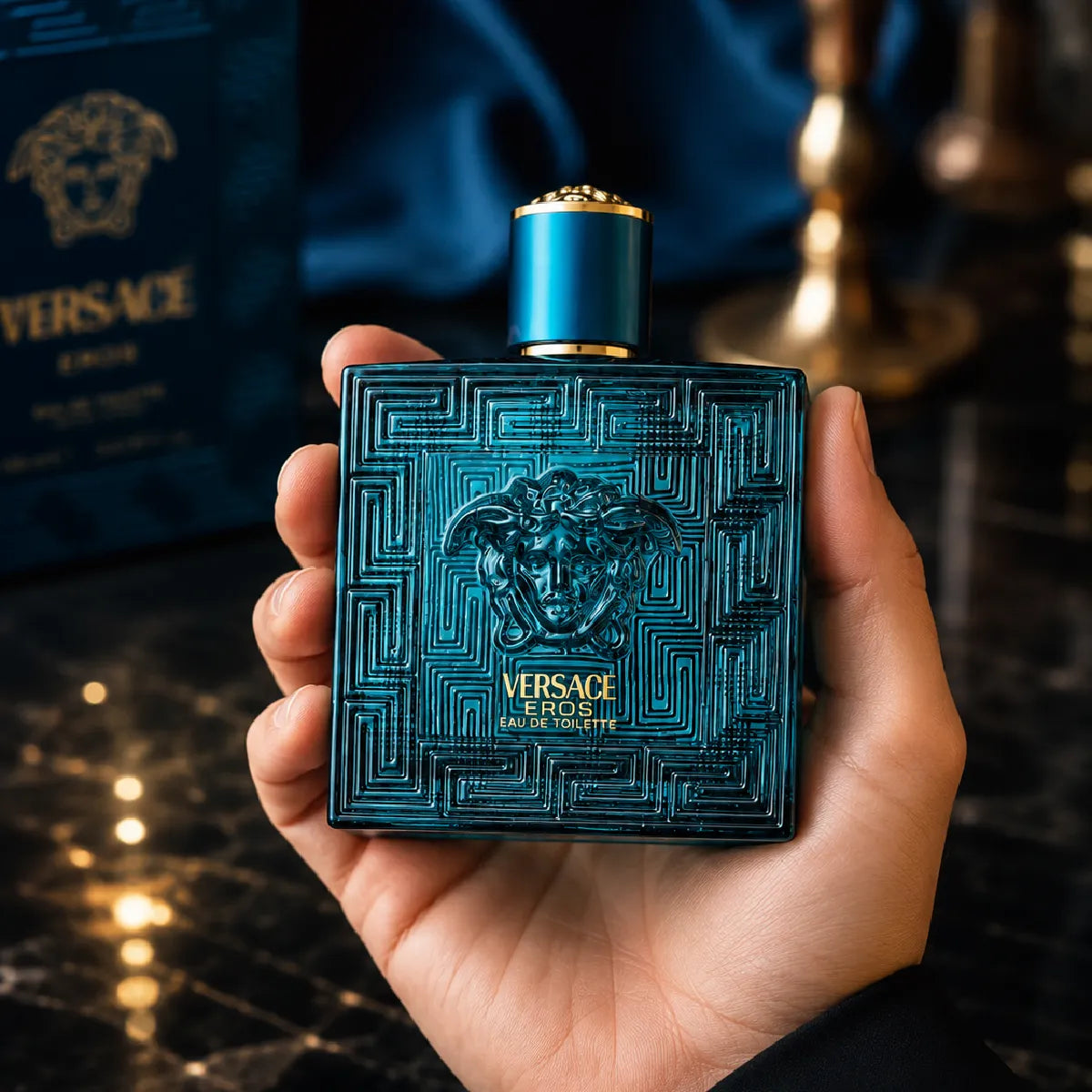 Premium Versace Eros EDT 100ml available in Qatar at best price, elegant men's fragrance - perfumesouq Qatar