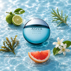 Bvlgari Aqva Marine Pour Homme EDT 100ml featuring fresh grapefruit, seaweed and rosemary notes Perfumesouq Qatar