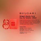 Bvlgari Omnia Coral EDT 100ml luxury women's fragrance at best price in Qatar, original and genuine product - Perfumesouq Qatar