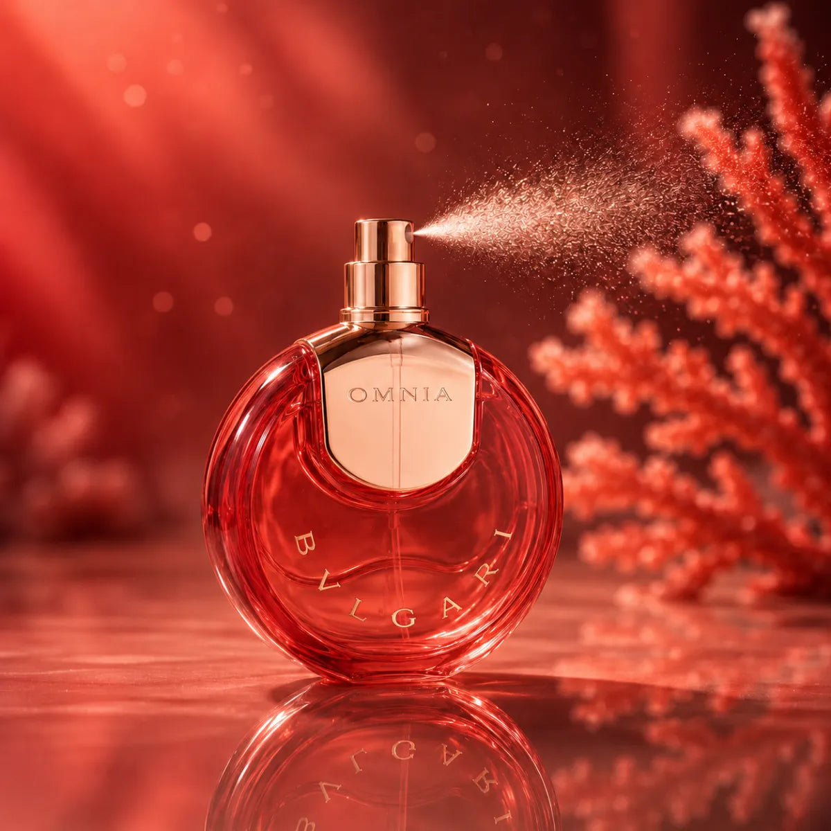Buy Bvlgari Omnia Coral Eau De Toilette 100ml For Woman online in Qatar at best price, fresh floral fruity fragrance - Perfumesouq Qatar