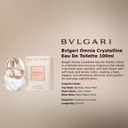 Bvlgari Omnia Crystalline EDT 100ml luxury fragrance at best price in Qatar, original and genuine product - Perfumesouq Qatar