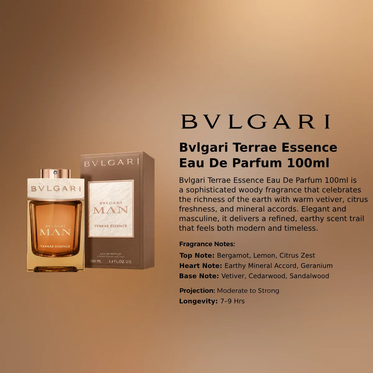 Bvlgari Terrae Essence EDP 100ml luxury fragrance at best price in Qatar, original and genuine product - Perfumesouq Qatar