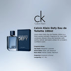 Calvin Klein Defy EDT 100ml for Men at the best price in Qatar, authentic designer fragrance – Perfumesouq Qatar.