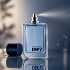 Genuine Calvin Klein Defy Eau De Toilette 100ml for Men with a refreshing citrus woody aroma, available at the best price in Qatar – Perfumesouq Qatar.
