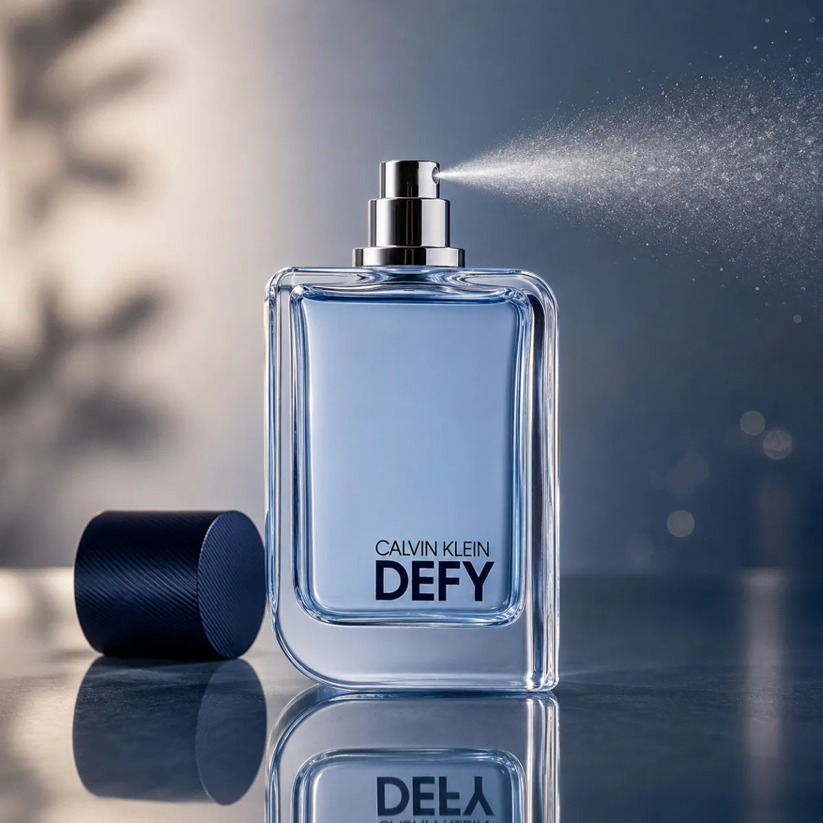 Genuine Calvin Klein Defy Eau De Toilette 100ml for Men with a refreshing citrus woody aroma, available at the best price in Qatar – Perfumesouq Qatar.