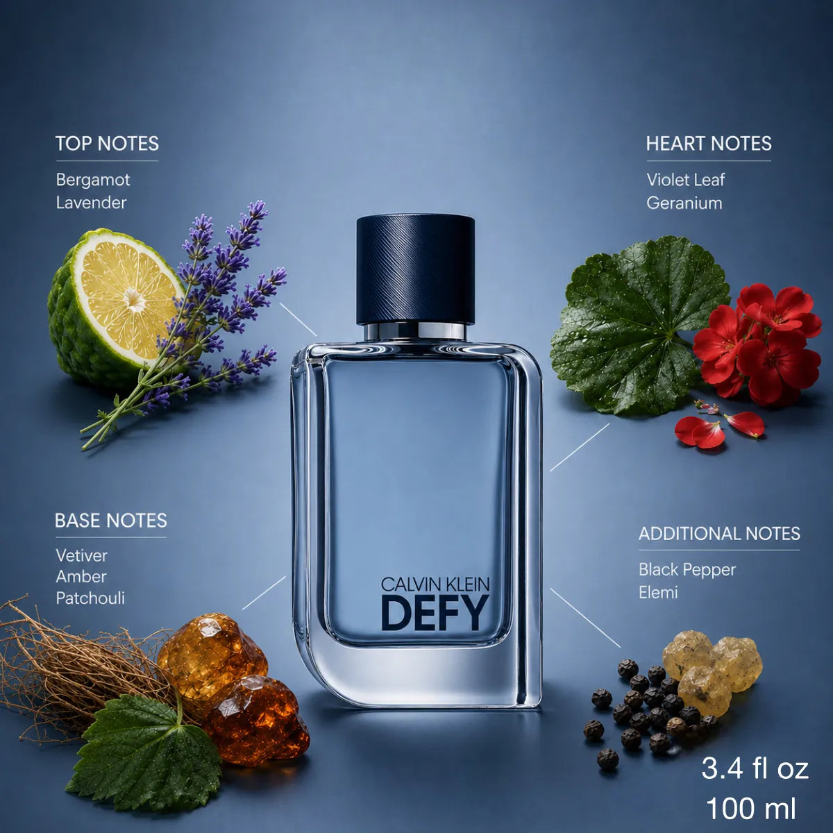 Authentic Calvin Klein Defy Eau De Toilette 100ml for Men with fast delivery in Qatar, genuine fragrance from Perfumesouq Qatar.