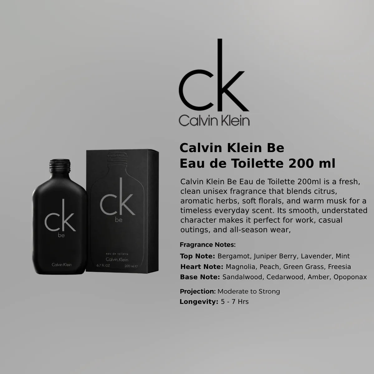 Calvin Klein Be EDT 200ml luxury fragrance at best price in Qatar, authentic and genuine product - perfumesouq Qatar