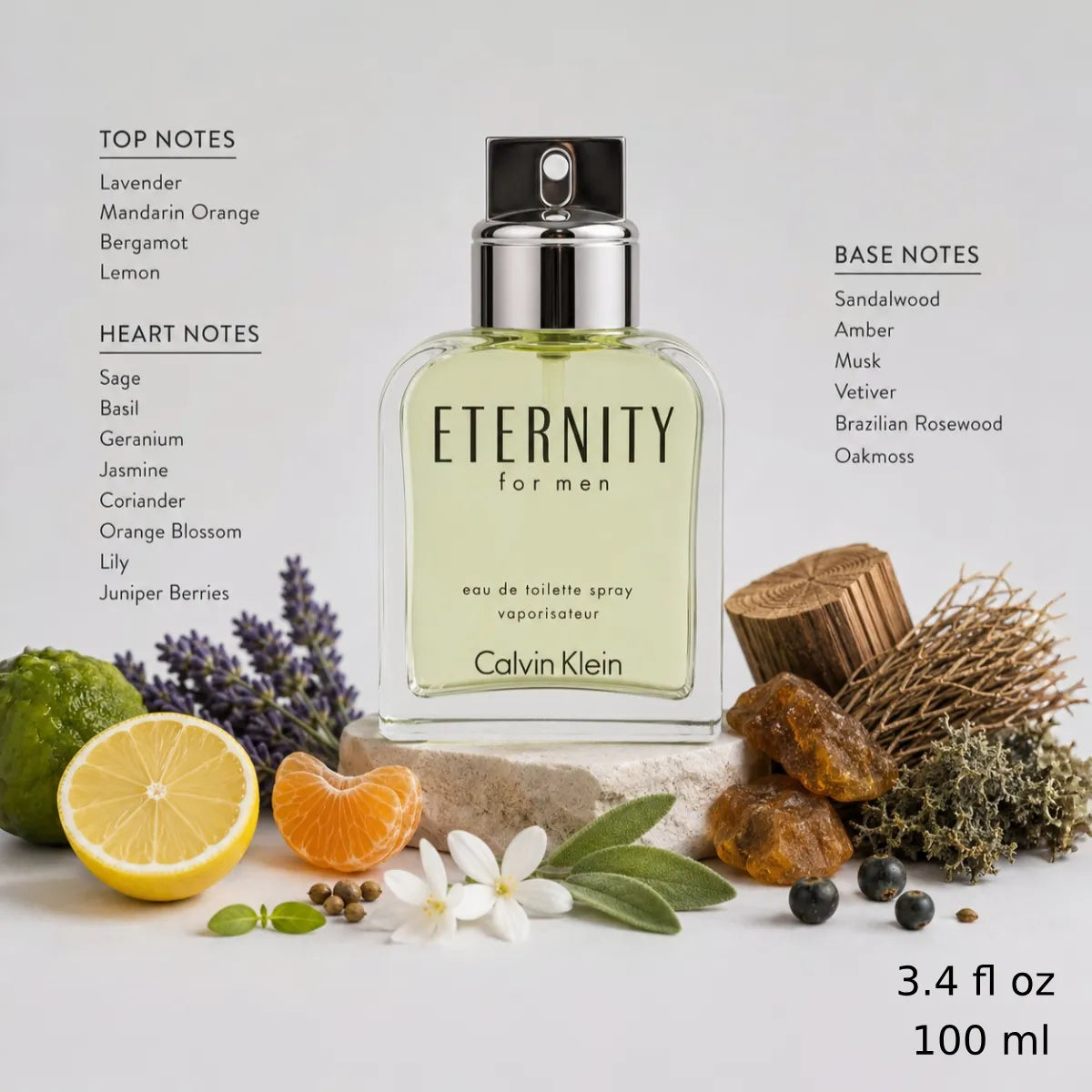 Authentic Calvin Klein Eternity Eau De Toilette 100ml Men for best price with fast delivery - Perfumesouq Qatar