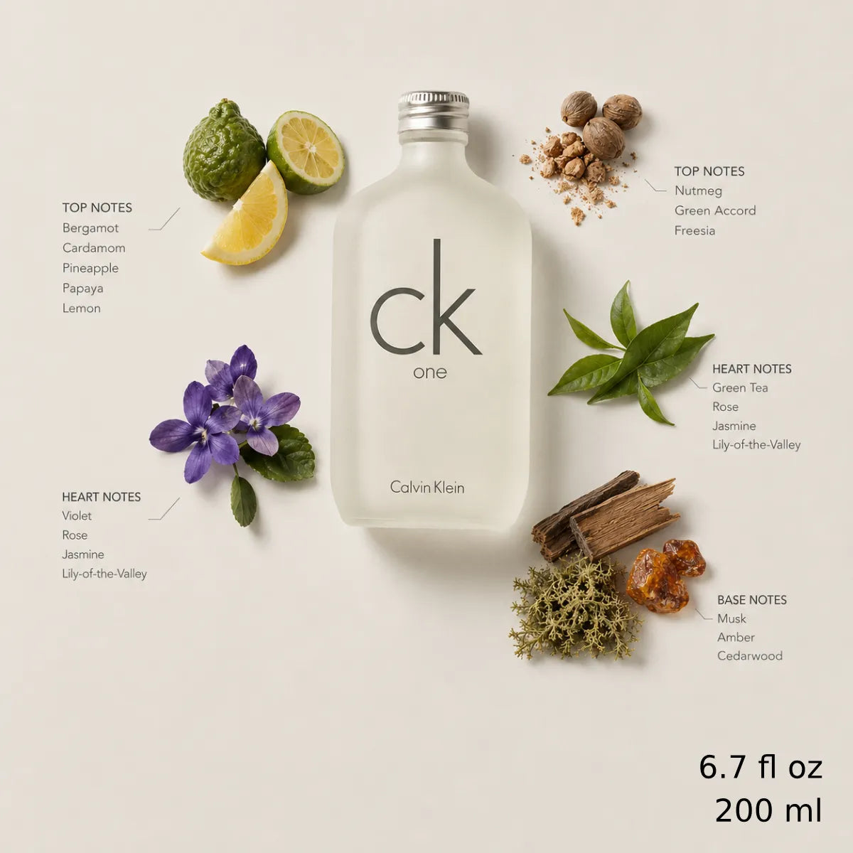 Authentic Calvin Klein One EDT 200ml Unisex for best price with fast delivery in Qatar - Perfumesouq Qatar