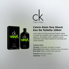 Calvin Klein One Shock EDT 100ml for Men luxury fragrance at the best price in Qatar, original and genuine product - Perfumesouq Qatar