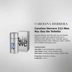 Carolina Herrera 212 Men NYC EDT 100ml luxury fragrance for men at best price in Qatar - Perfumesouq Qatar.