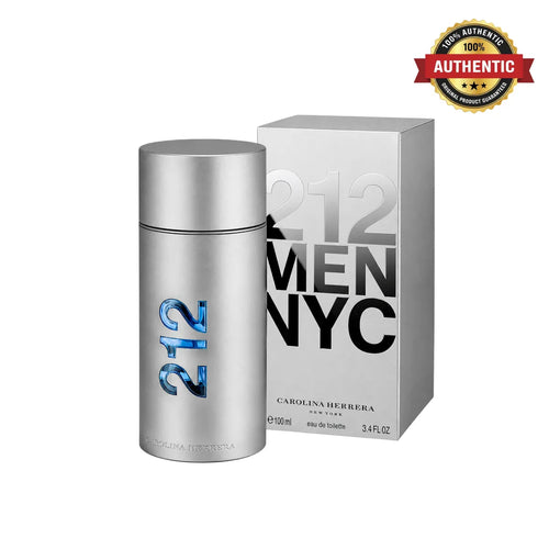Carolina Herrera 212 Men NYC Eau De Toilette 100ml at best price in Qatar, fresh woody fragrance - Perfumesouq Qatar