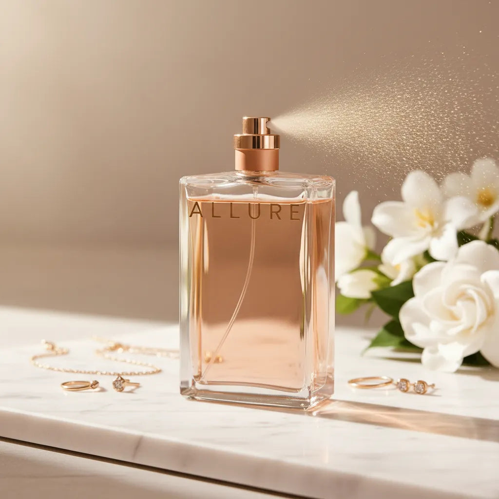 Chanel Allure Eau De Parfum 100ml authentic women's fragrance with floral oriental character, Perfumesouq Qatar