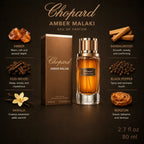 Authentic Chopard Amber Malaki Eau De Parfum 80ml for best price in Qatar, warm oriental amber scent - PerfumeSouq Qatar