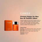 Clinique Happy For Men EDT 100ml luxury fragrance at best price in Qatar, authentic and genuine product - perfumesouq Qatar