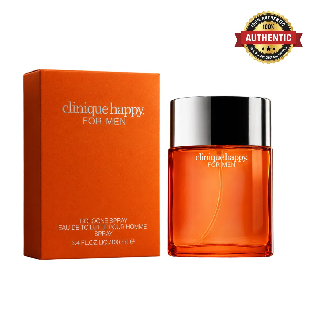 Clinique Happy For Men Eau De Toilette 100ml online in Qatar at best price, premium citrus aromatic scent - perfumesouq Qatar