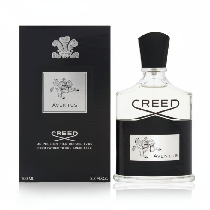 Creed Aventus EDP for Men featuring fresh pineapple notes and rich woody base from Perfumesouq Qatar