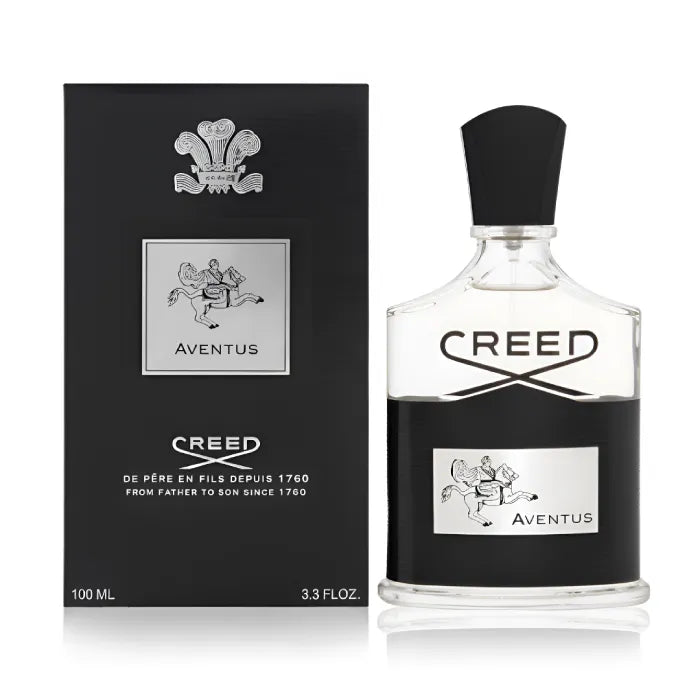 Creed Aventus EDP for Men featuring fresh pineapple notes and rich woody base from Perfumesouq Qatar