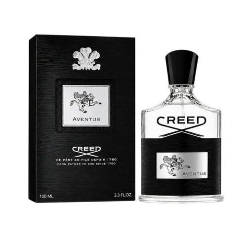 Creed Aventus EDP for Men featuring fresh pineapple notes and rich woody base from Perfumesouq Qatar