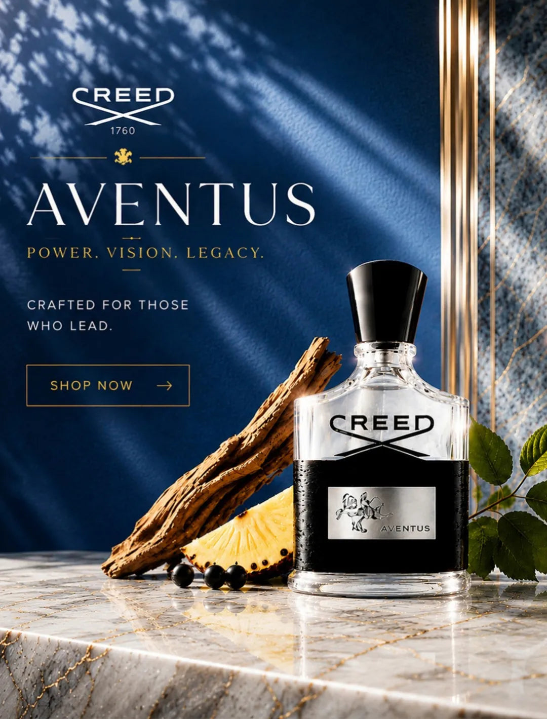 Creed Aventus Eau de Parfum luxury men's fragrance with pineapple, birch and musk perfume qatar | Perfumesouq Qatar