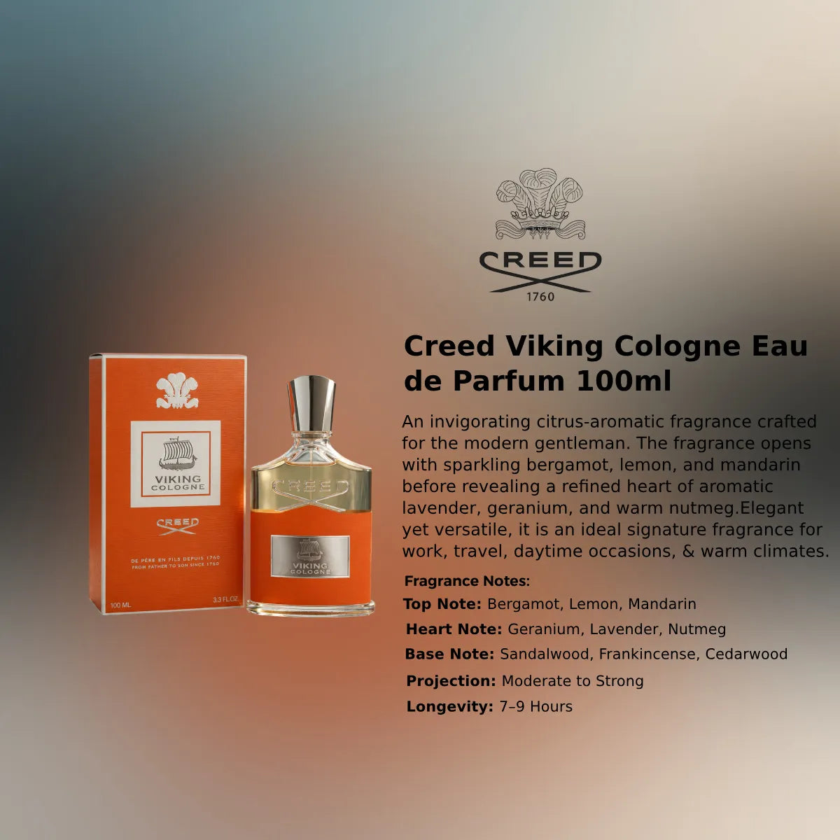 Creed Viking Cologne Eau de Parfum 100ml premium fragrance information | Perfume Souq Qatar