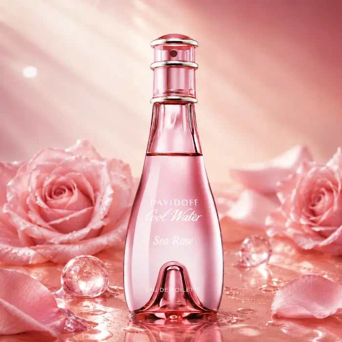 Davidoff Cool Water Sea Rose fresh floral perfume with sensual musk  from Perfumesouq Qatar