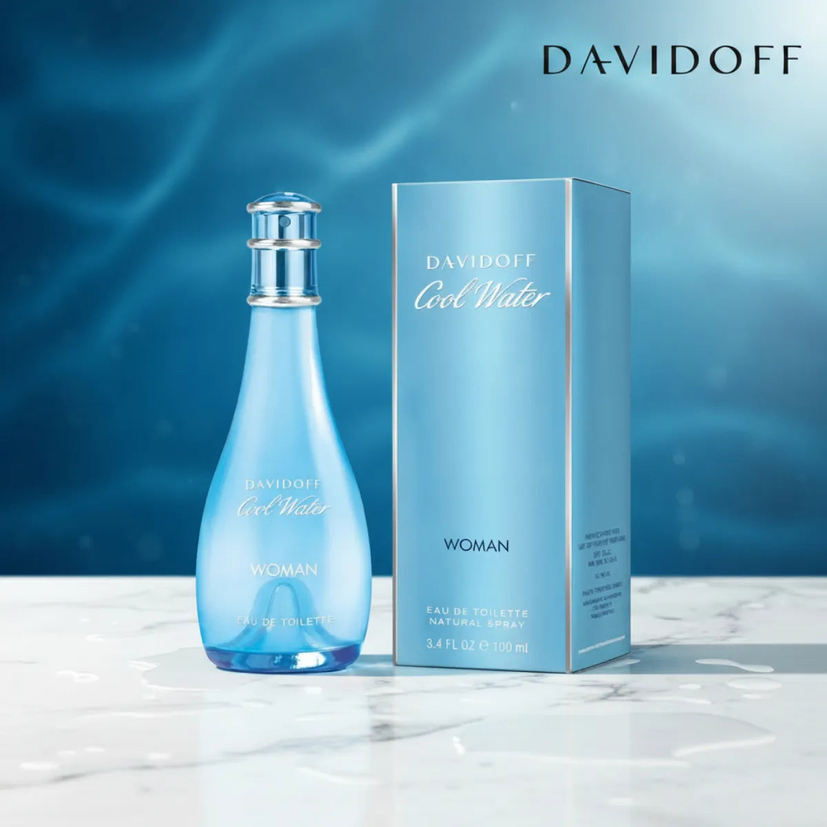 Buy Davidoff Cool Water Women EDT 100ml online in Qatar for best price | Perfume Souq Qatar