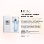 Dior Homme Cologne bottle showcasing refined Eau de Cologne styling from Perfumesouq Qatar