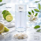 Dior Homme Cologne Eau de Cologne 125ml fragrance notes with top, heart and base notes | Perfume Souq Qatar