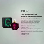 Dior Poison Eau de Toilette 100ml premium women's fragrance information | Perfume Souq Qatar