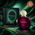 Dior Poison Eau de Toilette 100ML with luxurious dark bottle and sensual feminine fragrance from Perfumesouq Qatar