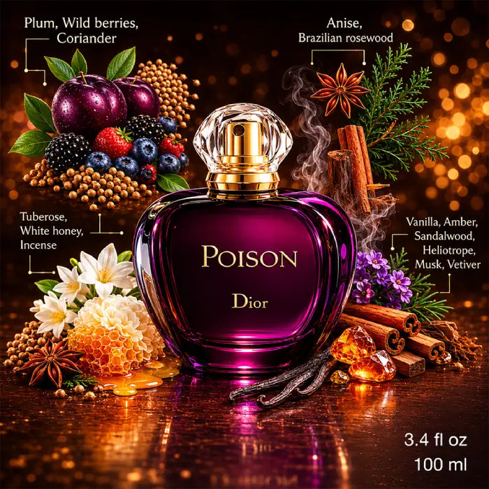 Dior Poison luxury fragrance with sophisticated feminine scent from Perfumesouq Qatar