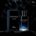 Dior Sauvage Eau de Parfum 100ML with bold masculine bottle and deep woody fragrance from Perfumesouq Qatar