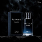 Dior Sauvage Eau de Parfum 100ML with bold masculine bottle and deep woody fragrance from Perfumesouq Qatar