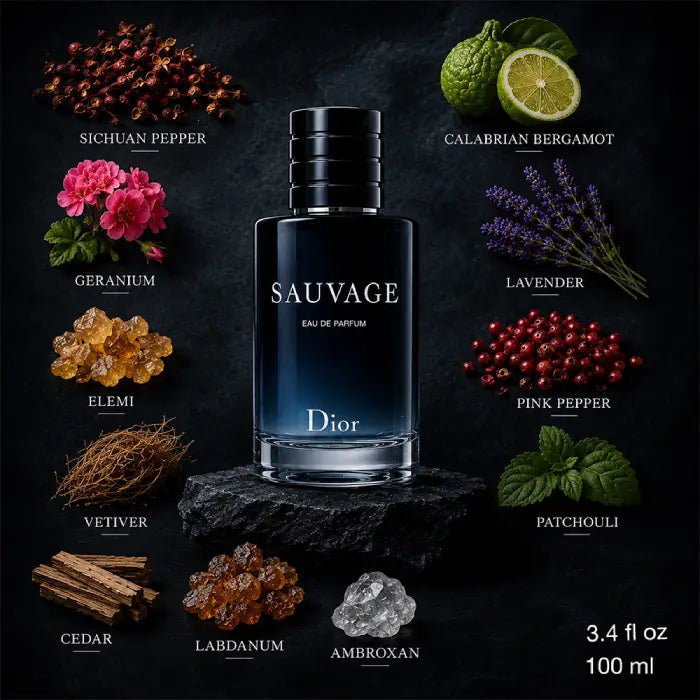 Dior Sauvage luxury fragrance with refined masculine scent from Perfumesouq Qatar