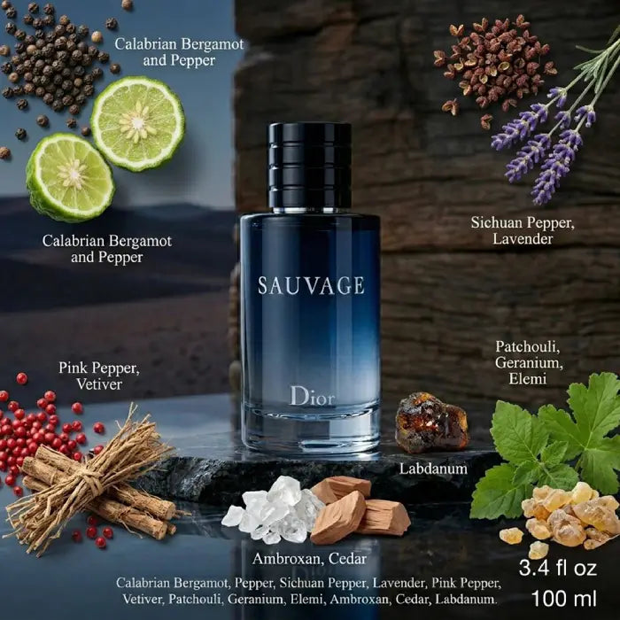 Dior Sauvage luxury fragrance with refined masculine scent from Perfumesouq Qatar