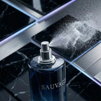 Dior Sauvage signature men’s scent with fresh citrus accords and elegant masculine from Perfumesouq Qatar