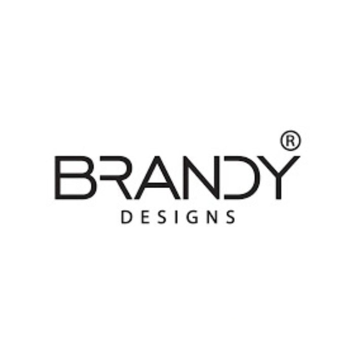 Brandy Designs logo with stylized black uppercase lettering, smaller “DESIGNS” text and a registered trademark symbol on a white background, perfumes qatar at Perfumesouq Qatar