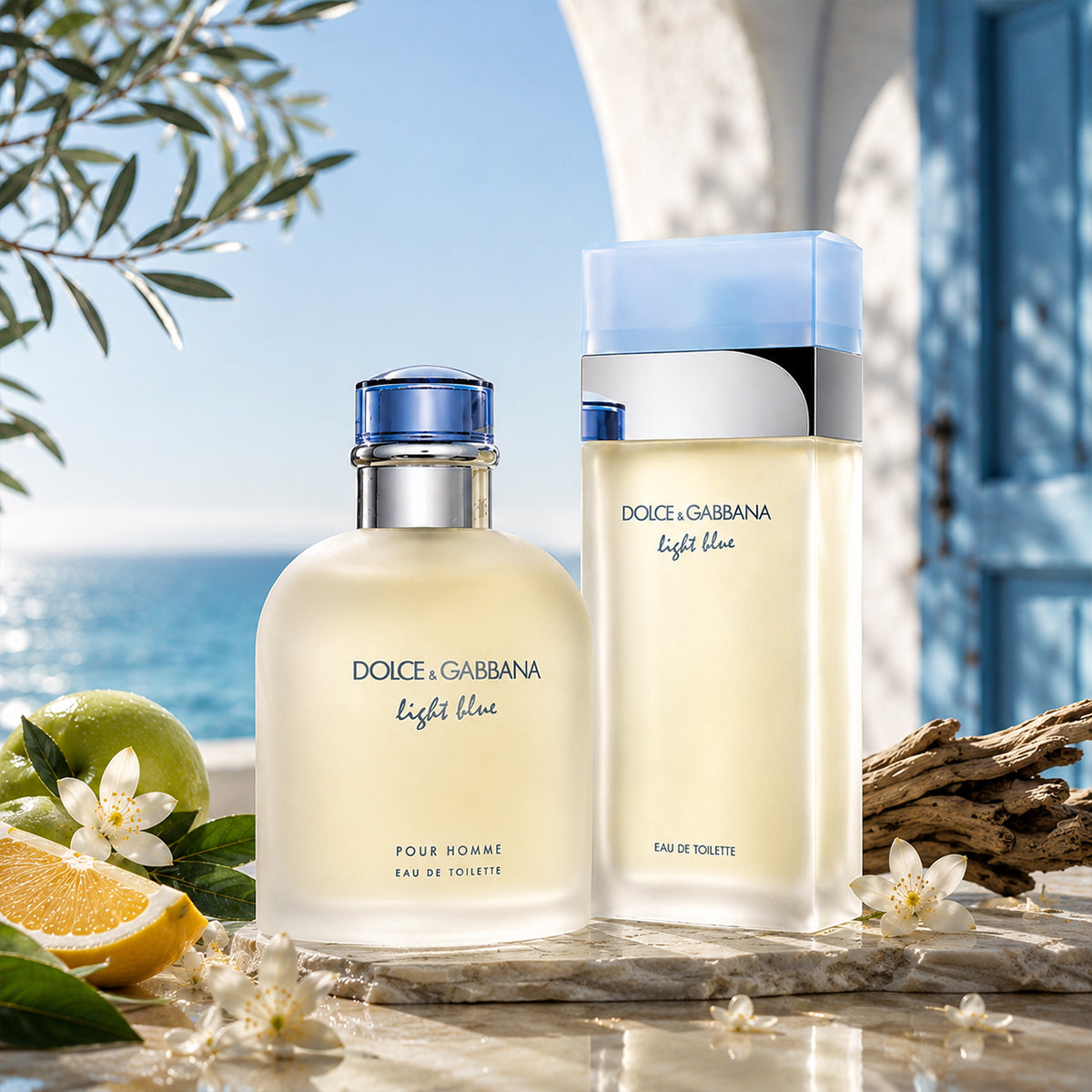 Dolce & Gabbana Light Blue Couple Set