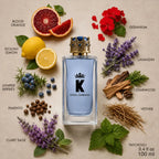 Dolce & Gabbana K Eau de Toilette 100ML fragrance notes with top, heart and base notes | Perfume Souq Qatar