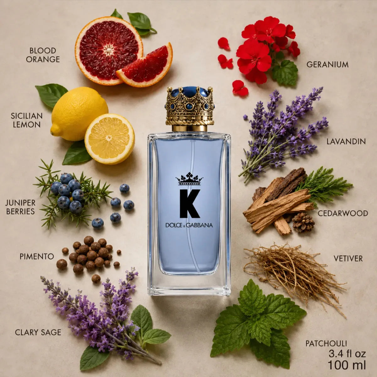 Dolce & Gabbana K Eau de Toilette 100ML fragrance notes with top, heart and base notes | Perfume Souq Qatar