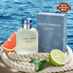 Dolce & Gabbana Light Blue Eau de Toilette 125ML with elegant luxury bottle and fresh fragrance design from Perfumesouq Qatar