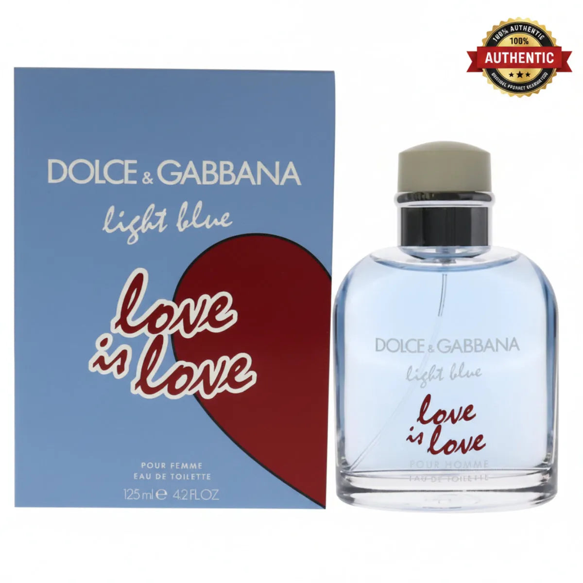 Dolce & Gabbana Light Blue Love Is Love EDT 125ml women's perfume bottle with box, buy online in Qatar – PerfumeSouq Qatar